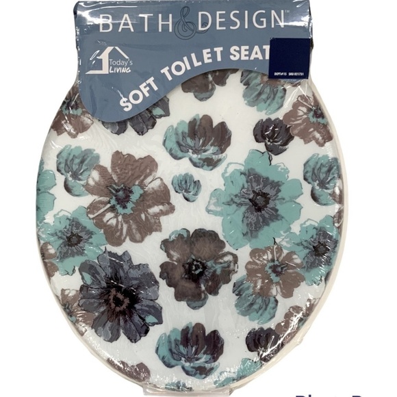 Today’s Living Shower Hooks Resin Sun Splash Collection Blue Clay-Grey Set of 12 - Picture 12 of 14